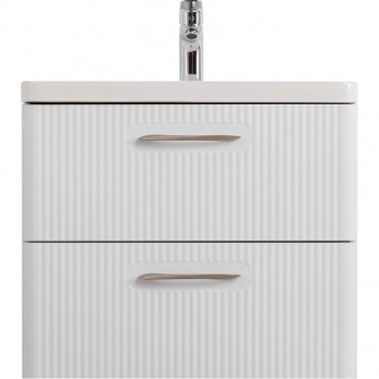 База под раковину BELBAGNO DUE-500-2C-SO-BM-P подвесная с двумя выкатными ящиками Белый металлик 500x422x500 База под раковину BELBAGNO DUE-500-2C-SO-BM-P подвесная с двумя выкатными ящиками Белый металлик 500x422x500