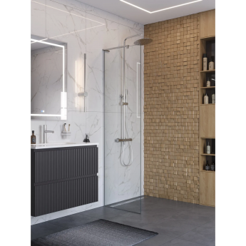 Душевая перегородка BELBAGNO UNO-L-1-TB-60-C-Cr 600x2000 мм хром