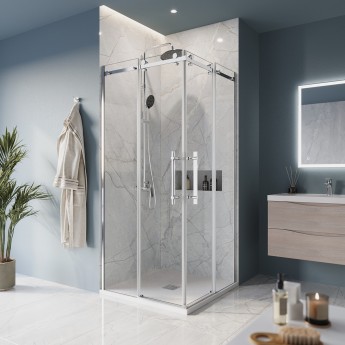 Душевой уголок BELBAGNO MARINO-A-2-100-C-CR Душевой уголок BELBAGNO MARINO-A-2-100-C-CR