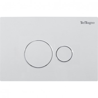 Кнопка смыва BELBAGNO BB082BL, белая глянцевая Кнопка смыва BELBAGNO BB082BL, белая глянцевая