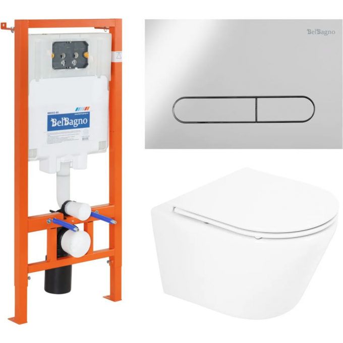 Комплект 3 в 1 BELBAGNO BB8001CHR/SC/BB002-80/BB005-PR-CHROME