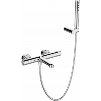Смеситель для ванны и душа BELBAGNO UNO-VASM/DFS-CRM в комплекте с ручным душем, шлангом и держателем, хром Смеситель для ванны и душа BELBAGNO UNO-VASM/DFS-CRM в комплекте с ручным душем, шлангом и держателем, хром