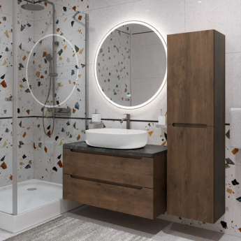 Тумба BELBAGNO ETNA 100 со столешницей и накладной раковиной подвесная, ETNA100RW-KEPMNO-1084-SET Тумба BELBAGNO ETNA 100 со столешницей и накладной раковиной подвесная, ETNA100RW-KEPMNO-1084-SET