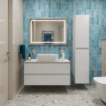 Тумба Bianco Opaco 80 см BELBAGNO KRAFT KRAFT80BO-KEPBO-1302-SET Тумба Bianco Opaco 80 см BELBAGNO KRAFT KRAFT80BO-KEPBO-1302-SET