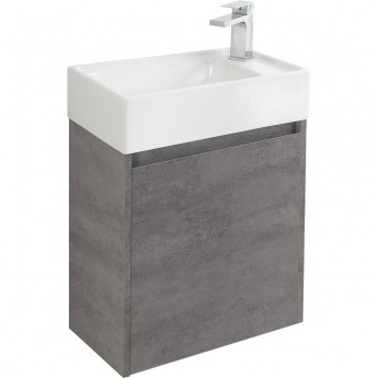 Тумба Cemento Grigio 49,4 см BELBAGNO KRAFT KRAFT MINI-500/260-1A-SO-CG-R Тумба Cemento Grigio 49,4 см BELBAGNO KRAFT KRAFT MINI-500/260-1A-SO-CG-R
