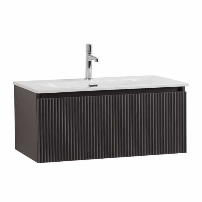 Тумба под раковину BELBAGNO подвесная темно-серая матовая UNO-1000-1C-SO-GSO