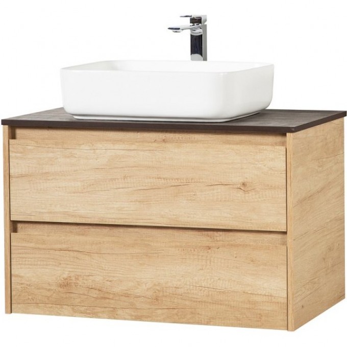 Тумба со столешницей и накладной раковиной BELBAGNO KRAFT100RNN-KEPBO-1338-SET