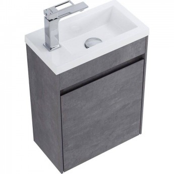 Тумба Stucco Cemento 39,4 см BELBAGNO PIETRA PIETRA MINI-400-1A-SO-SCM-R Тумба Stucco Cemento 39,4 см BELBAGNO PIETRA PIETRA MINI-400-1A-SO-SCM-R