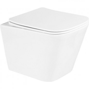 Унитаз подвесной BELBAGNO BB3103CHR-MB/SC с сиденьем и креплением, черный матовый Унитаз подвесной BELBAGNO BB3103CHR-MB/SC с сиденьем и креплением, черный матовый