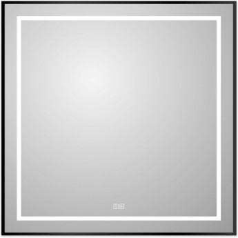 Зеркало BELBAGNO KRAFT SPC-KRAFT-900-800-LED-TCH-WARM-NERO в алюминиевой раме со встроенным светильником, 900x32x800 мм Зеркало BELBAGNO KRAFT SPC-KRAFT-900-800-LED-TCH-WARM-NERO в алюминиевой раме со встроенным светильником, 900x32x800 мм