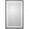 Зеркало BELBAGNO SPC-KRAFT-500-800-LED-TCH-WARM-NERO в алюминиевой раме со встроенным светильником, сенсорным выключателем и подогревом, 500x32x800 Зеркало BELBAGNO SPC-KRAFT-500-800-LED-TCH-WARM-NERO в алюминиевой раме со встроенным светильником, сенсорным выключателем и подогревом, 500x32x800